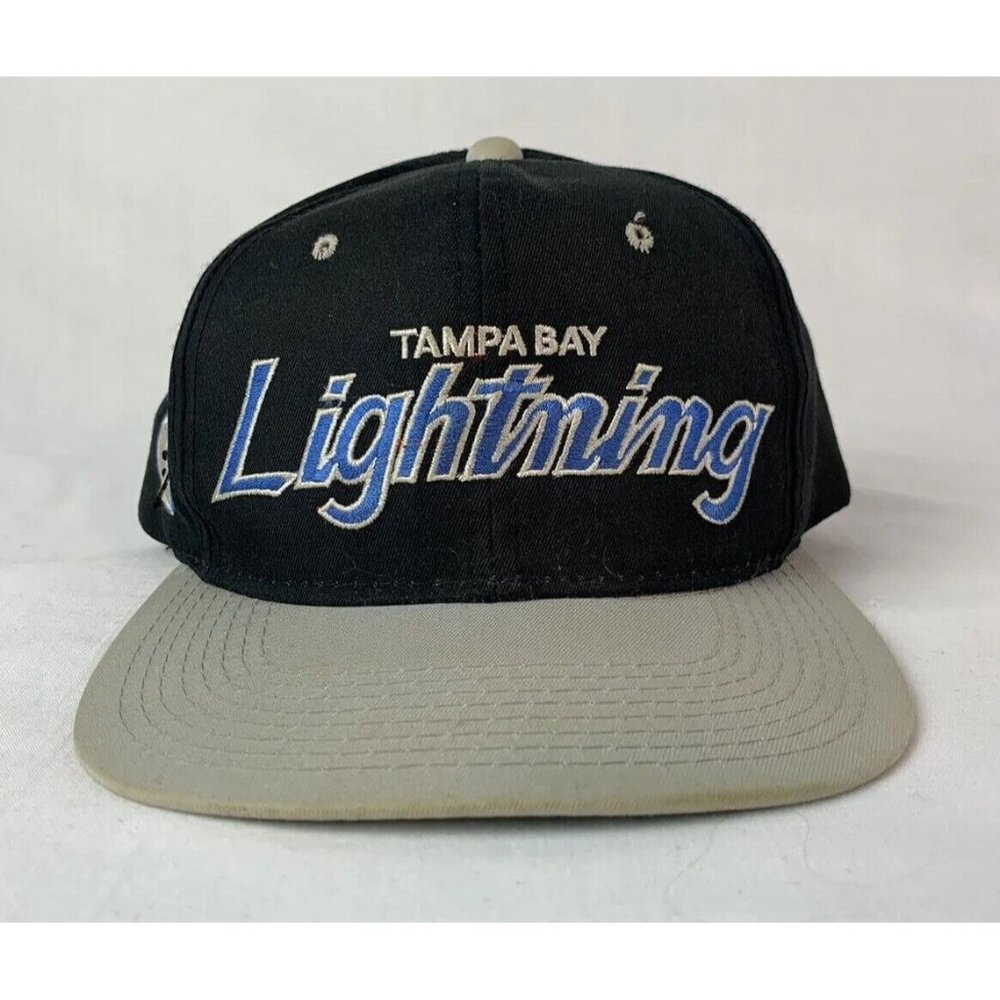 Vintage Sports Specialties Hat Script Snapback Cap Tampa Bay Lightning NHL 90s